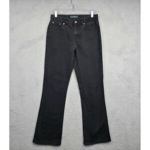 Lauren Jeans Co Ralph Lauren Jeans Women 6 Black Classic Bootcut Western Cowgirl